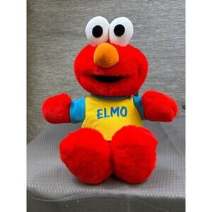 1997 Toss And Tickle Me Elmo Sesame Street Jim Henson Plush Toy TYCO